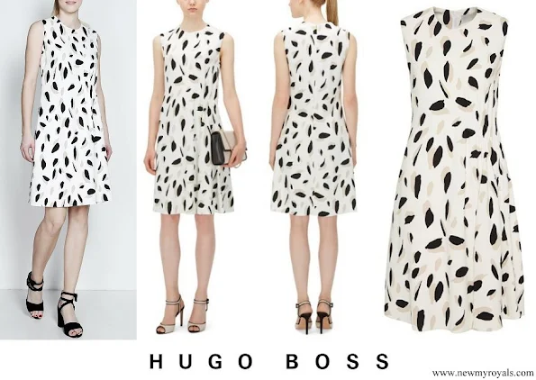 Princess Marie wore Hugo Boss Dikita Patterned dress