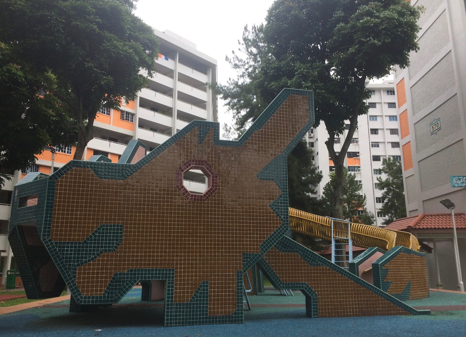 Dragon Playground Ang Mo Kio; Singapore Moonlit
