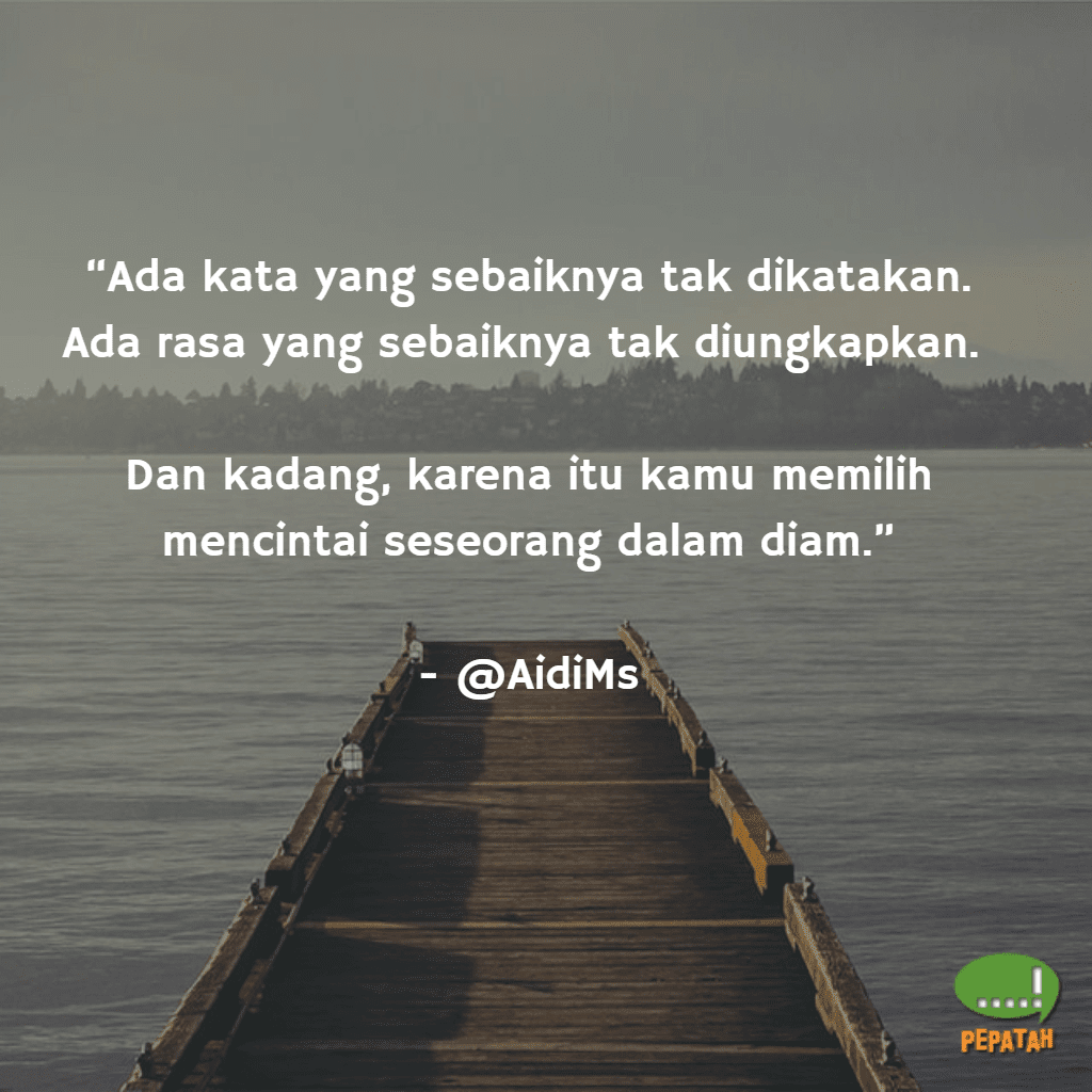 Mencintai Seseorang Dalam Diam