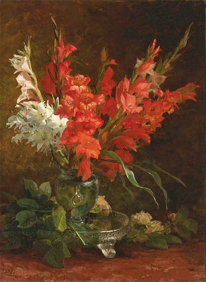 Gerardina Jacoba Van de Sande Bakhuyzen 1826-1895 | German Still life painter