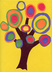 kandinsky tree circle abstract easy trees projects simple famous kadinsky project circles paper artist construction activities shapes fun collage shape