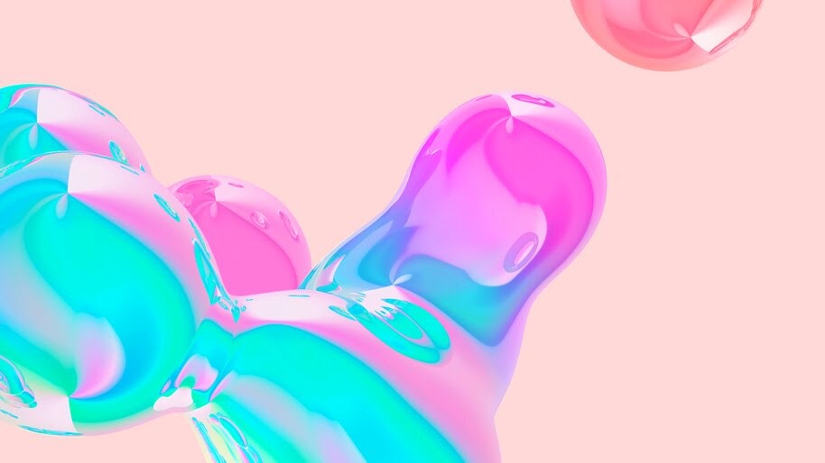 Colorful, Bubbles, Abstract, Digital Art, 4K, #4.290