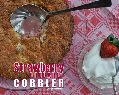 Strawberry Rhubarb Cobbler