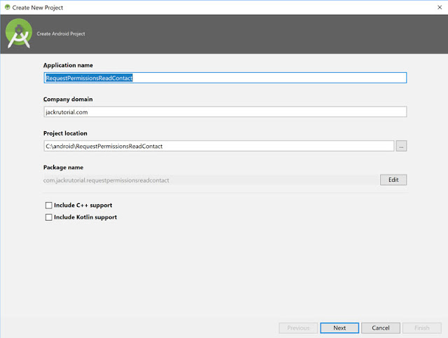 create new Android request contact permission create new Android request contact permission