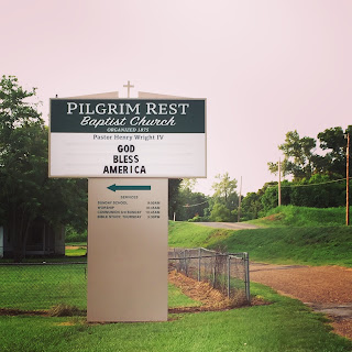 LED Lighted Church Pylon Sign