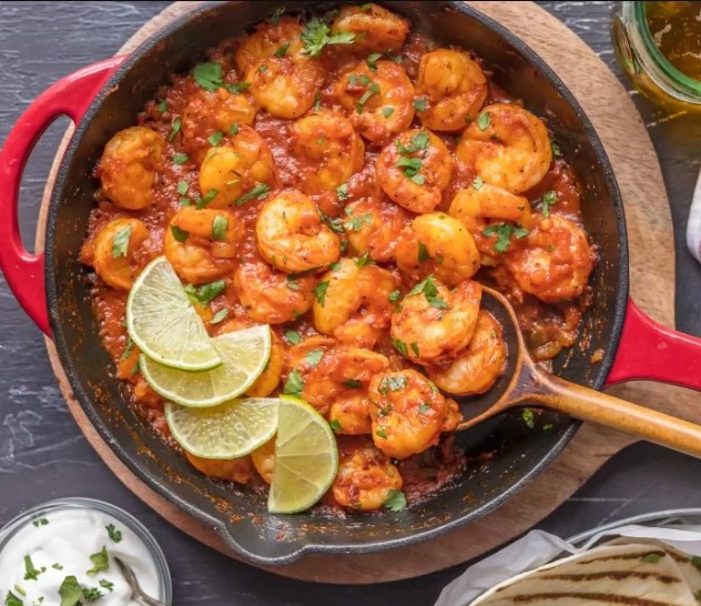 Easy Mexican shrimp skillet glutenfree paleo