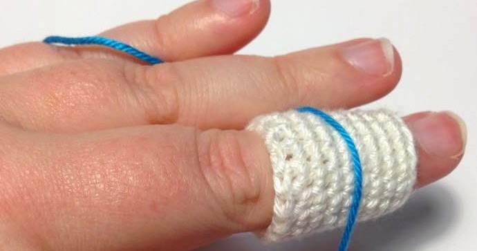 Time to get a little finger guard #crochet #crochetersoftiktok
