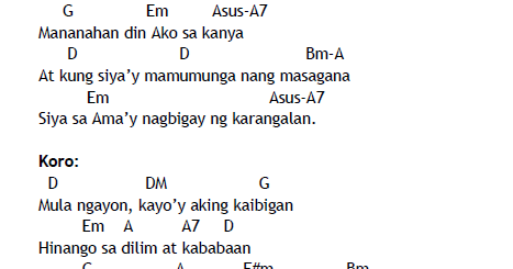 The Psalms of Praise: PAGKAKAIBIGAN lyrics and chords