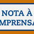 FORMOSA DO RIO PRETO: NOTA À IMPRENSA