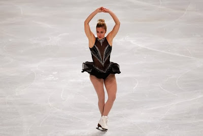 Ashley Wagner (USA) udfører sit korte program ved Trophée Eric Bompard 2013
