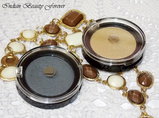 Lakme Absolute Color Illusion Eye shadows in Smokey pearl and Gold Pearl
