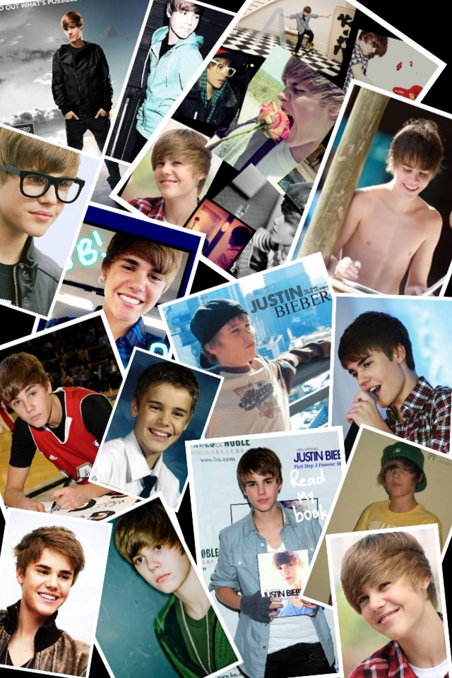  Justin Bieber Photo Wall   Galaxy Note HD Wallpaper