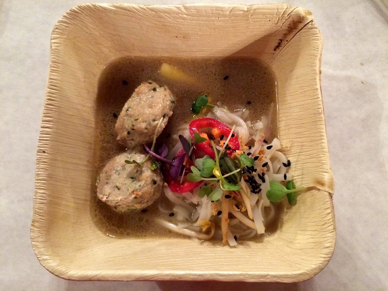 Third Course: Tamarind Stew with Fish Dumplings, Rice Noodles, and Red Chilies