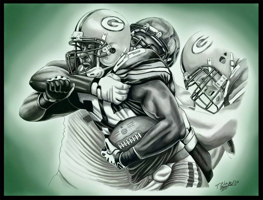 Tom Kbrink's Illustration and Design Blog: Green Bay Packers Artwork