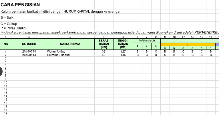 Aplikasi Raport TK/PAUD Usia 34 Tahun Revisi 2018 Administrasi TK PAUD