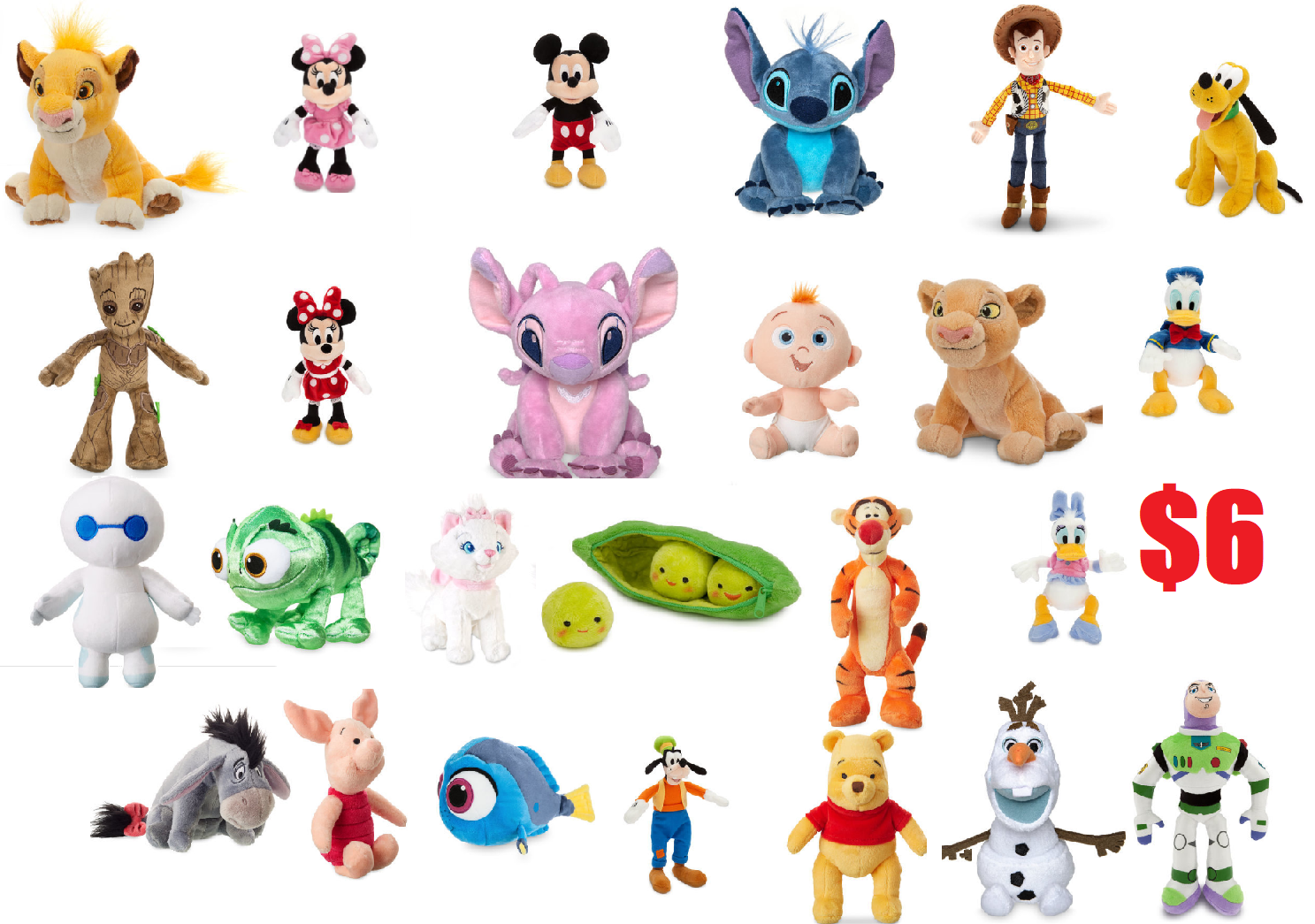 disney bean bag plush