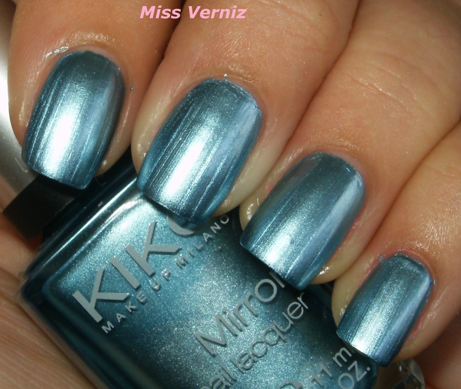 Ana_missverniz Kiko Mirror Nail Lacquer Numero 624 Sky Blue...!!!!