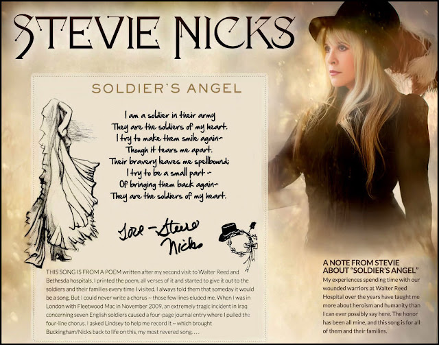 Fleetwood Mac News Stevie Nicks and Lindsey Buckingham "Soldiers Angel" Remembrance Day