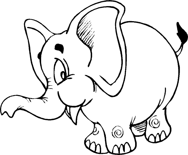 Elephant Coloring Cartoon Drawing Free wallpaper