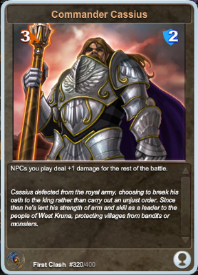 Clash Of The Dragons Cards: Commander Cassius