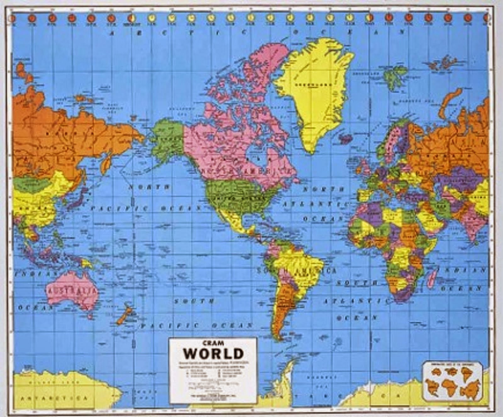 ABC - POLITICAL WORLD MAP