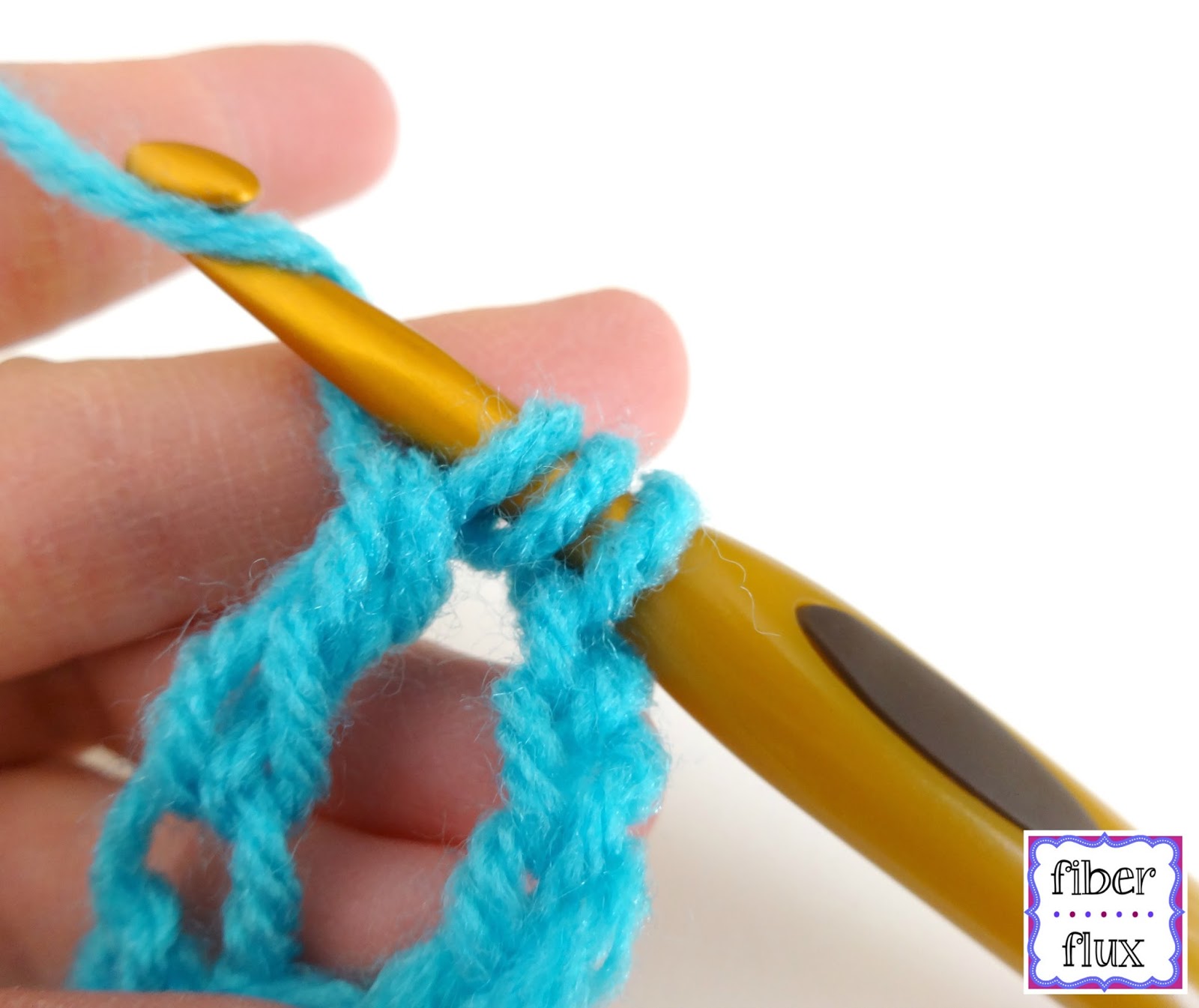 Fiber Flux: How To Crochet the Double Treble Crochet Stitch (dtr) Photo