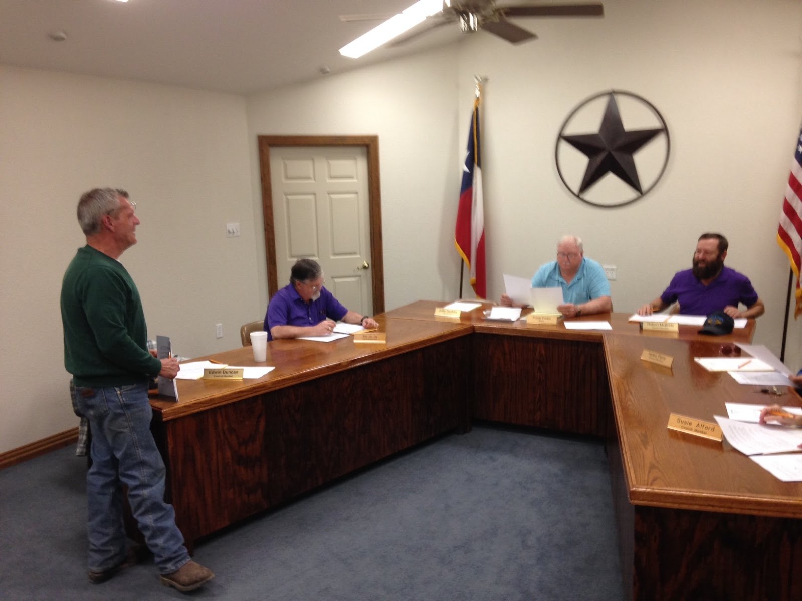 Roscoe Hard Times City Council Hears City Plans, Police Report, Awards
