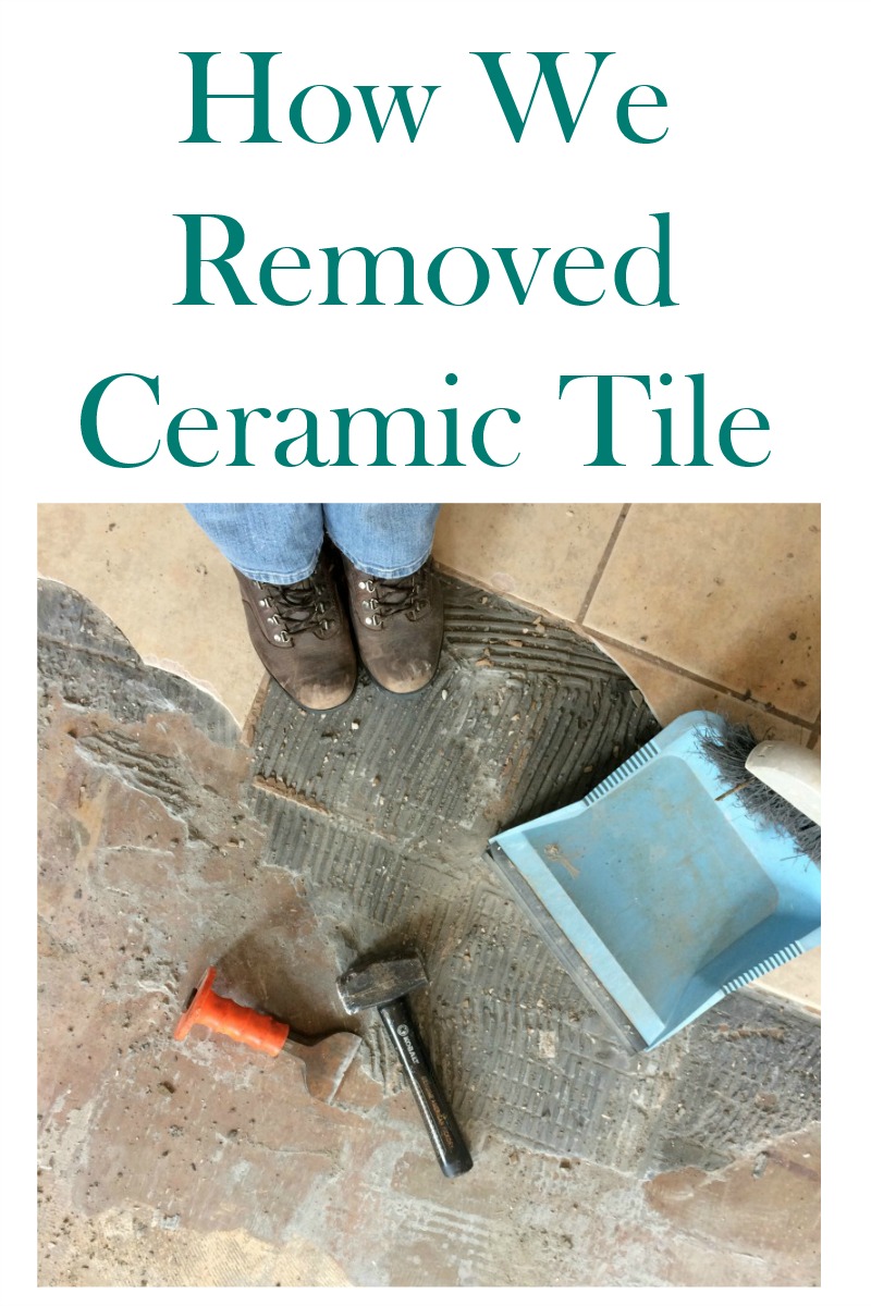 Real Girl's Realm Our Basement Renovation How to Remove Ceramic Tile