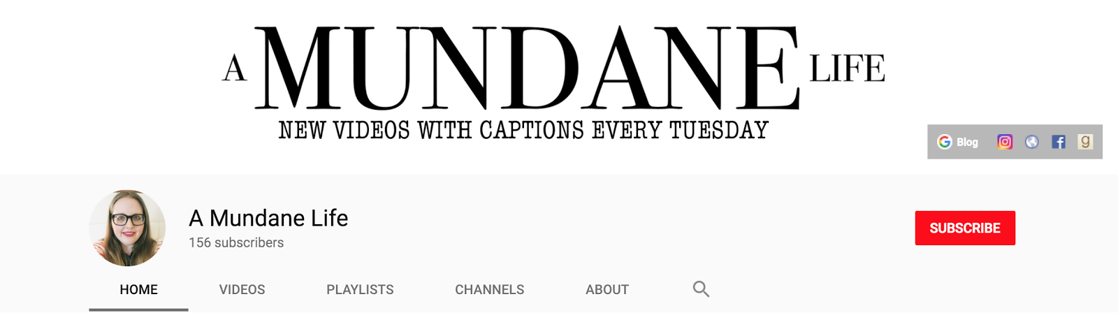 screenshot of my youtube channel
