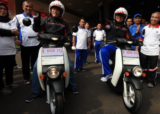 Sepeda motor listrik Honda EV Neo diuji coba bersama Kementerian Perhubungan