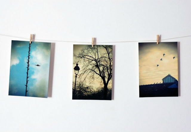 Set of 3 photo postcards - Citizen skies by Mundo Flo