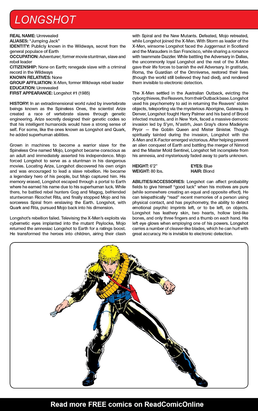 Marvel Legacy:  The 1980's Handbook issue Full - Page 32