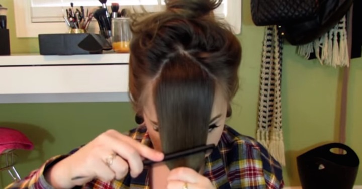 Learn To Cut Your Own Bangs With This No-Fear Technique!