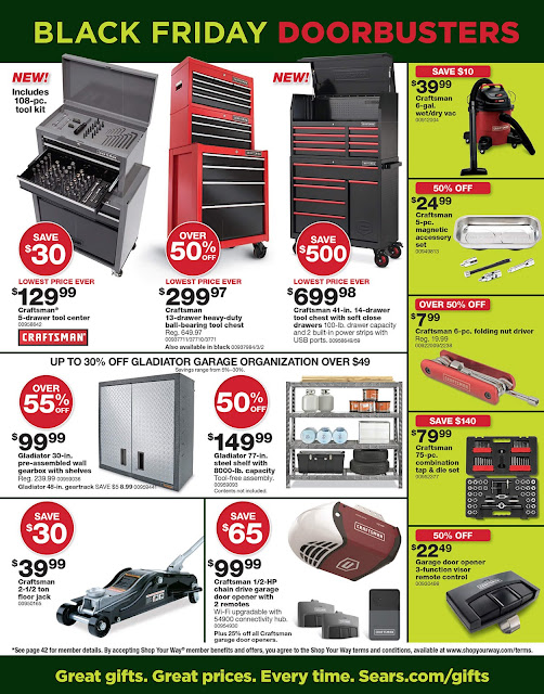 Sears Black Friday 2016 tools ad