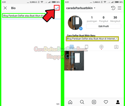 daftar instagram menggunakan hp android