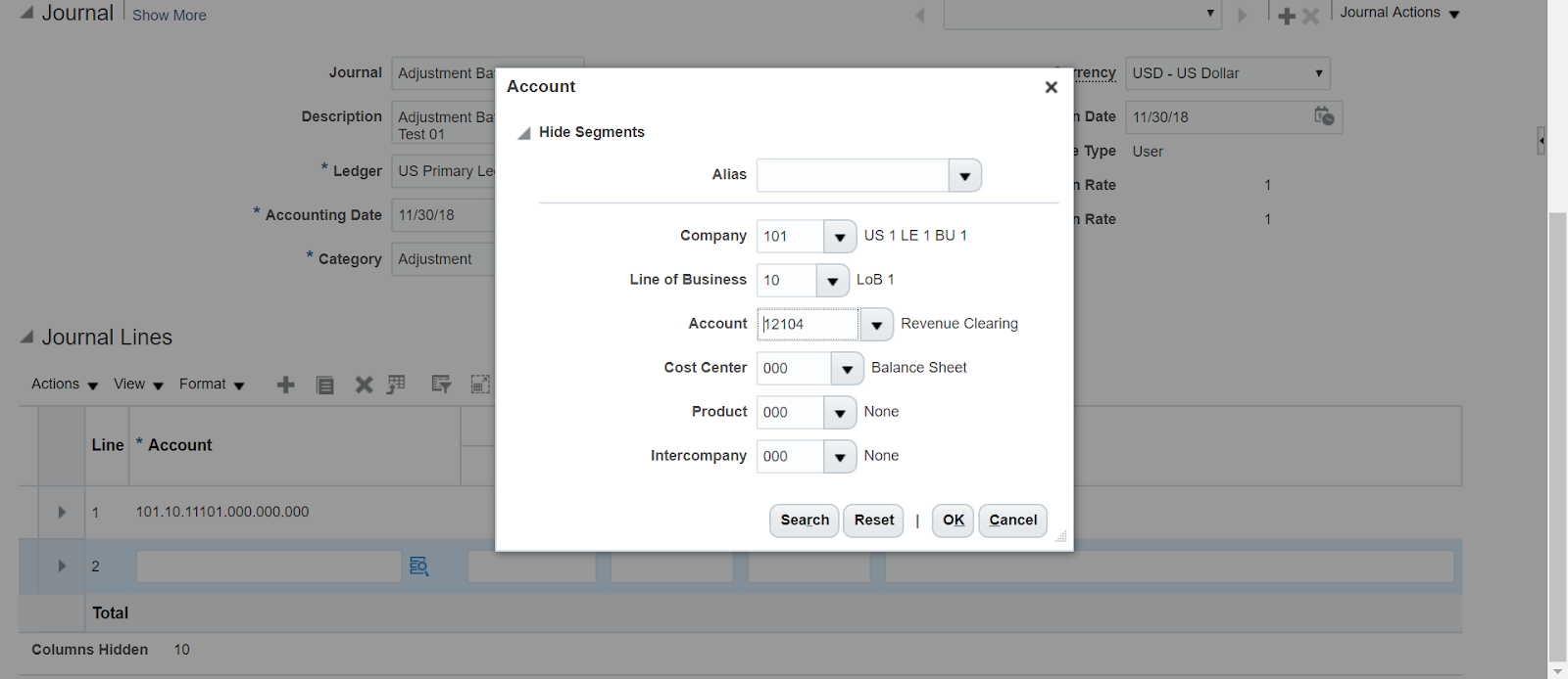 The Oracle Prodigy Create GL Journal Entry in Oracle Fusion Applications