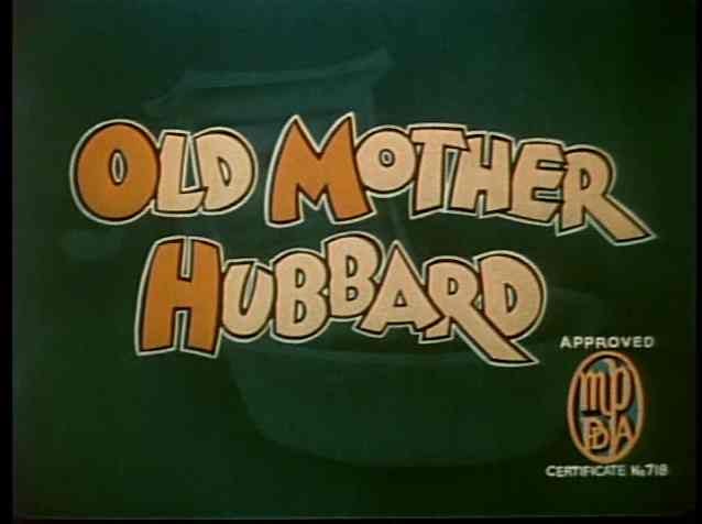 Cartoons Of 1935 047 Old Mother Hubbard