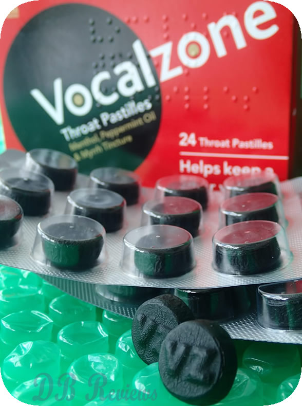 Vocalzone Throat Pastilles for a clear voice DB Reviews UK