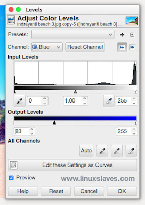Apply Color Level on Gimp Tutorial