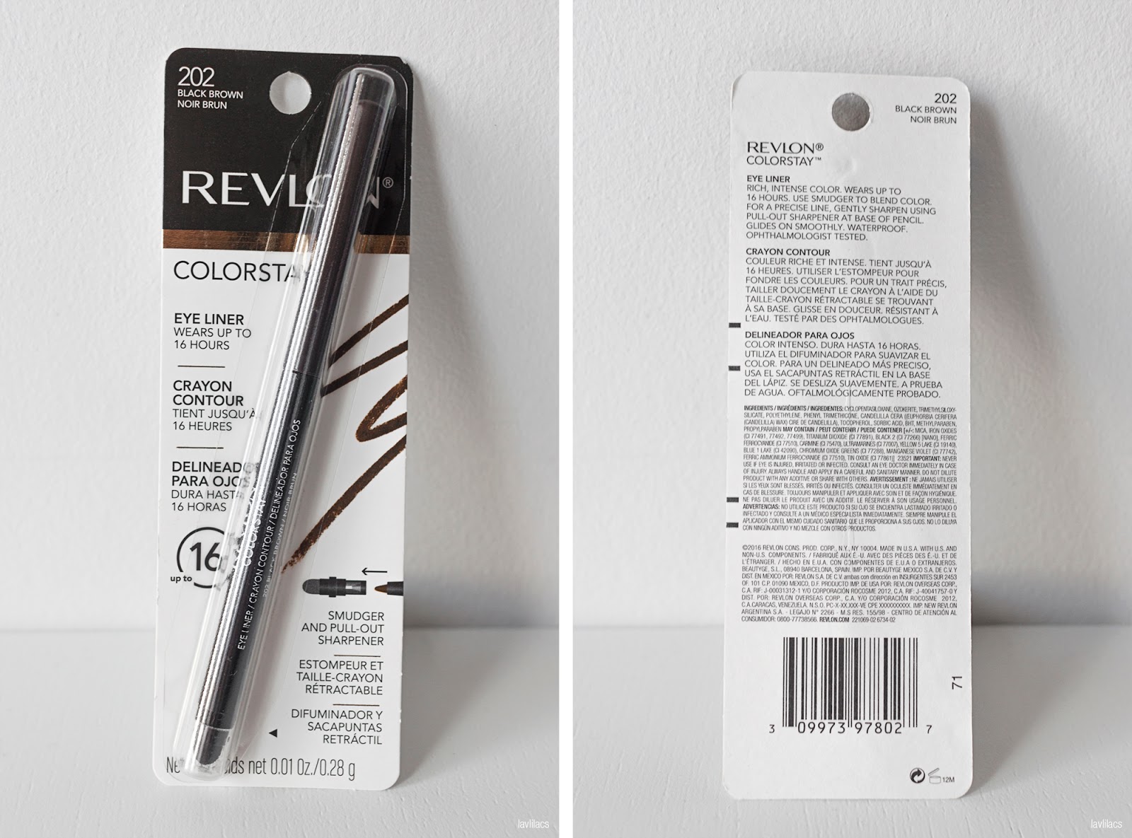 lavlilacs Revlon Colorstay Eye Liner 202 Black Brown packaging