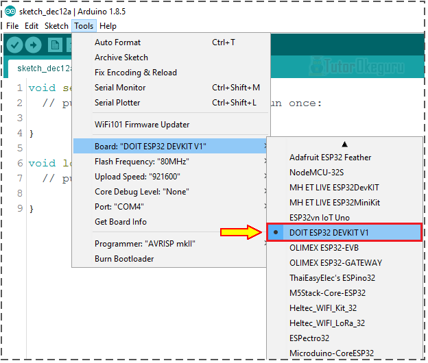 CARA INSTALL ESP32 BOARD DI ARDUINO IDE - TUTORIAL OKEGURU