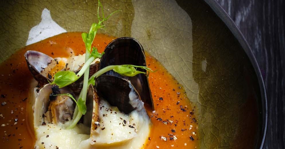 Amor&amp;Kartoffelsack: Muschelsuppe mit Pastinaken-Kartoffelpüree
