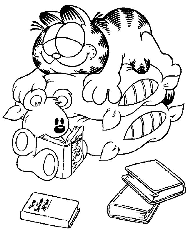 garfield coloring pages free - photo #12