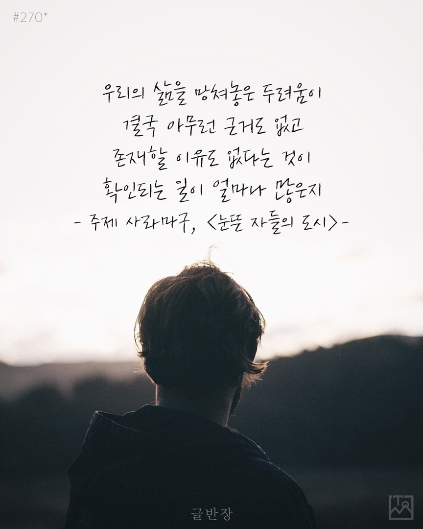 우리의 삶을 망쳐놓은 두려움 - 주제 사라마구, <눈뜬 자들의 도시>