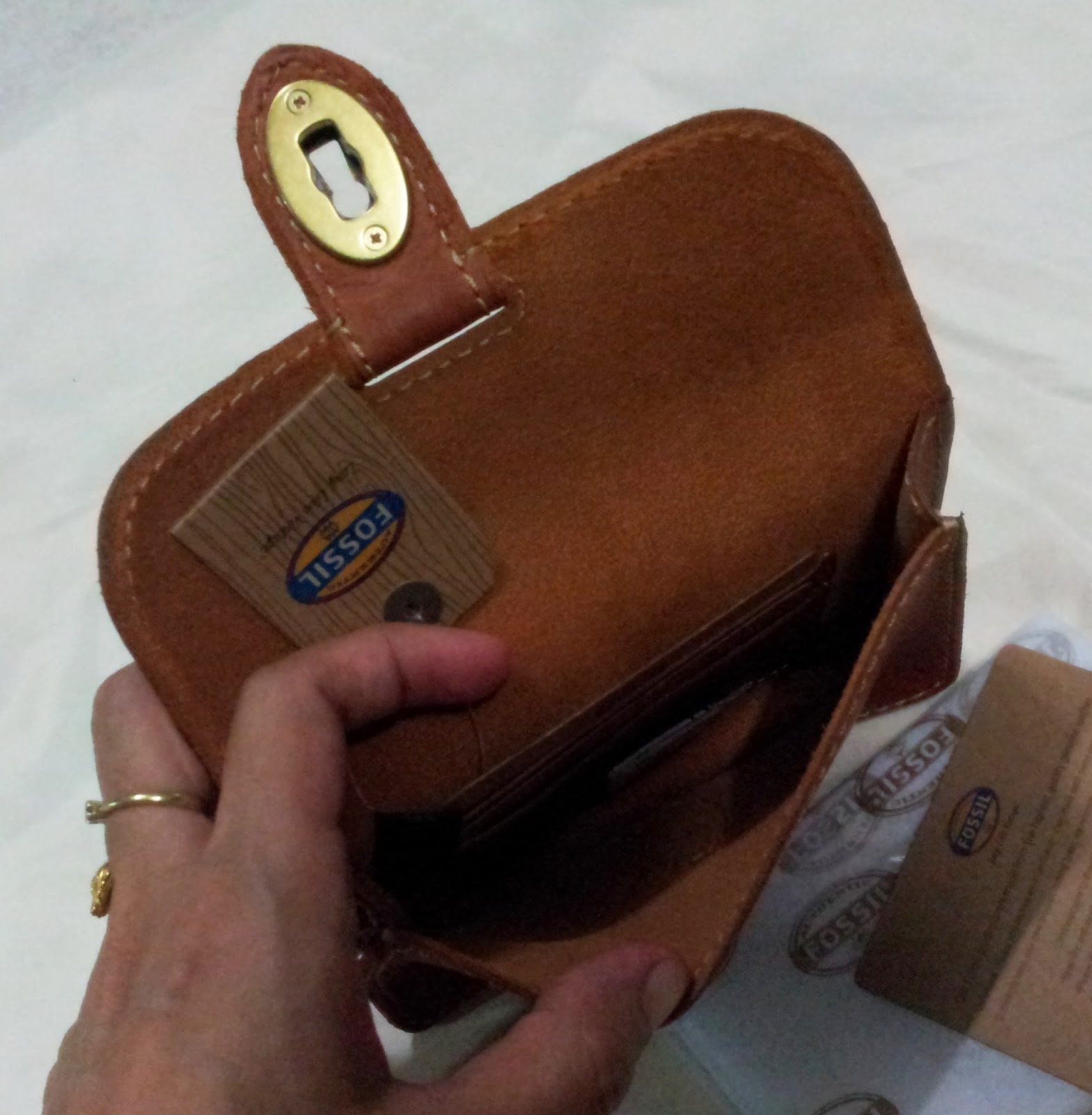 PrettyTreasure2u Fossil Austin iPhone Leather Wristlet Wallet