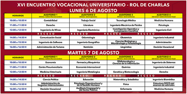 XVI Encuentro vocacional Universitario