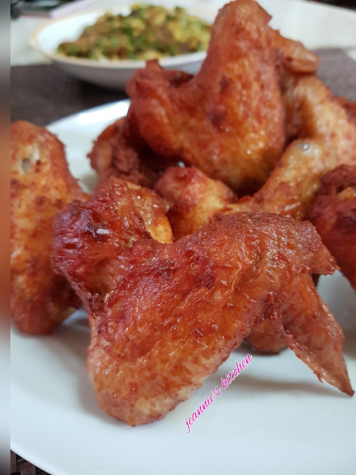 Jeannie62 Kitchen RED FERMENTED BEAN CURD (NAMYU) FRIED CHICKEN WINGS