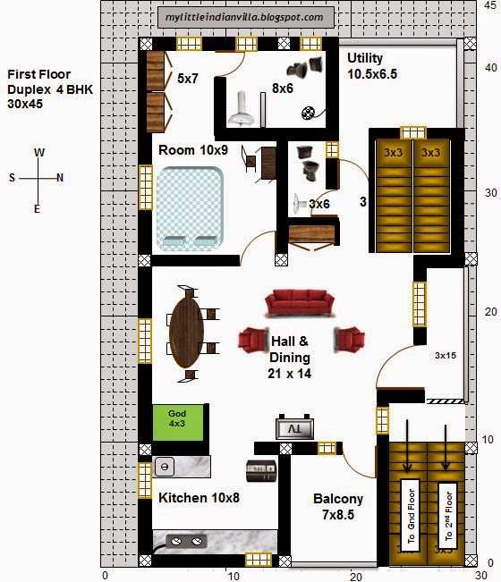 My Little Indian Villa 21R14 1BHK and 4BHK in 30x45