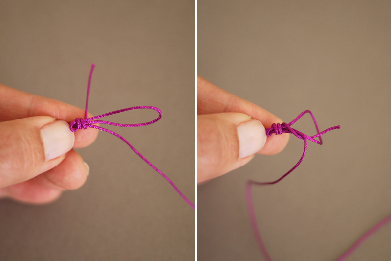 Скользящий узел для браслета пошагово фото схема