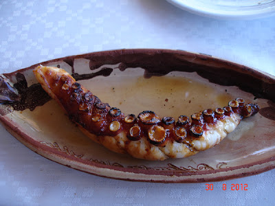 sun dried grilled octopus